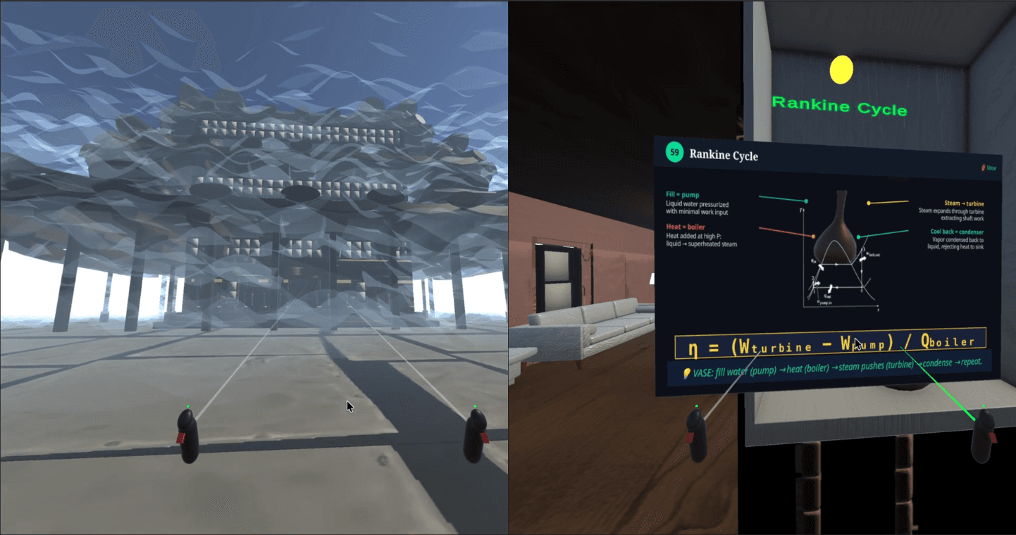 Screenshot of VR Memory Palace — Chemical Engineering Edition